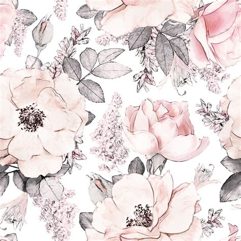 Gk Wall Design Soft Pink Rose Flower Pattern Removable Textile