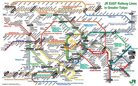 Jr East Railway Map Great Tokyo Tokyo Map Tokyo Travel Metro Subway