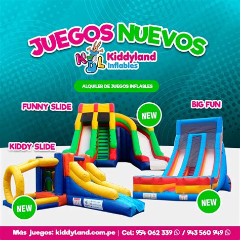 Alquiler De Juegos Inflables Temáticos Perú Kiddyland Fiestas