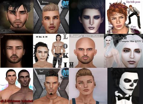 1l 10l Male Second Life Skins Skin Second Life Life