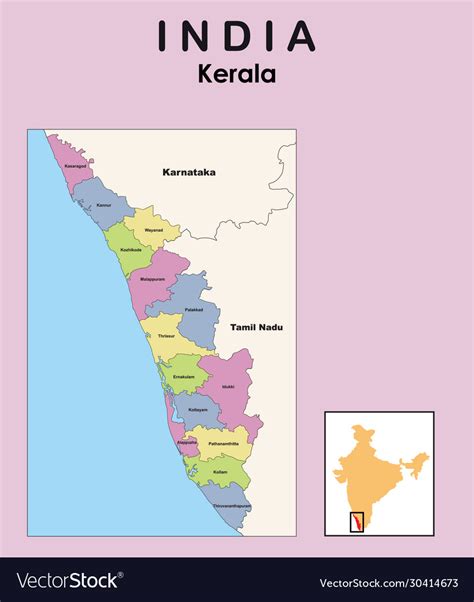 Districts and administration of kerala: Kerala Districts Map : Kerala Outline Map Map India World Map Kerala / Complete list of kerala ...