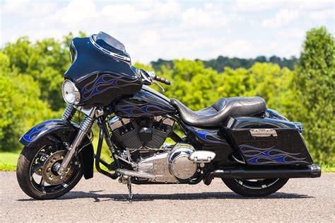 2009 Harley Davidson® Flhx Street Glide® Black W Blue Custom Paint