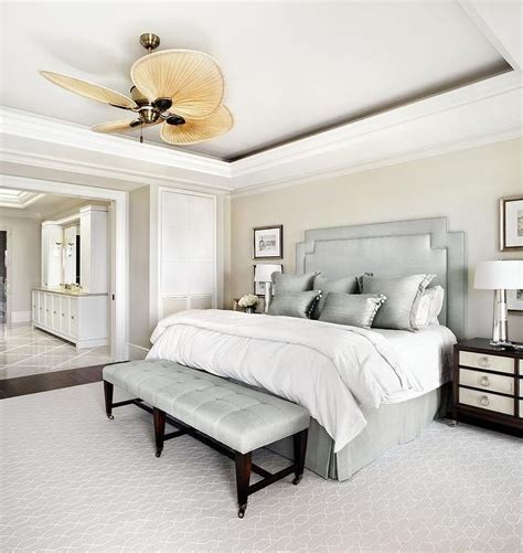 Set (queen bed, nightstand, and dresser), created for macy's. Gorgeous white and gray transitional bedroom boasts a ...