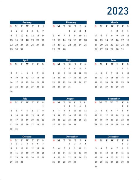 Free Printable 2023 And 2023 Calendar