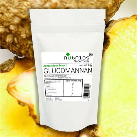 Nutrics® Pure Glucomannan Konjac Root 181 95 Extract Powder Etsy