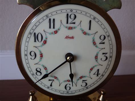 Vintage Kundo 400 Day Anniversary Glass Dome Clock Made In Germany No