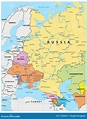 Mapa Político De Europa Oriental Ilustración del Vector - Ilustración ...