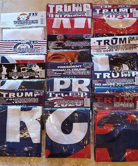 trump flags starter pack 48 or 24 assorted flags 3x5 feet