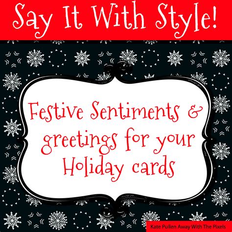 Sentiments And Greetings For Christmas Cards