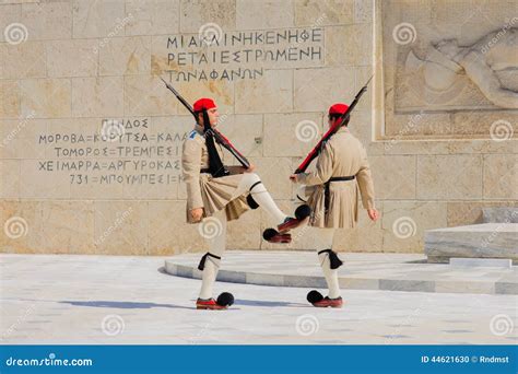 Changing Of The Guard Ceremony Athens Editorial Image Image Of