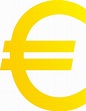 Golden Euro Currency Symbol - Free Clip Art