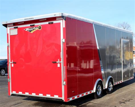 Orders Only 2 Tone 24 Millennium Extreme Race Car Trailer Wspread