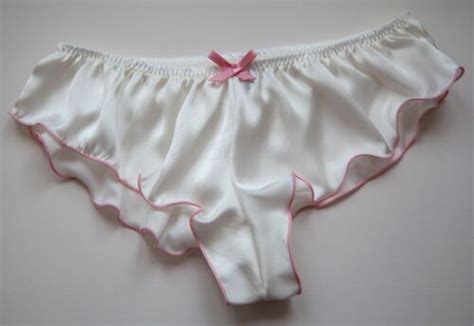 French Knickers Micro Silky Satin Panties Milkshake Ivory Pink Sexy Lingerie Ebay