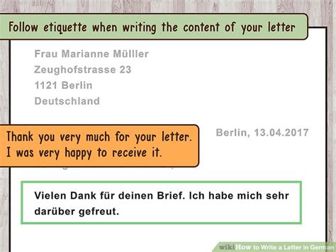 4 Ways To Write A Letter In German Wikihow