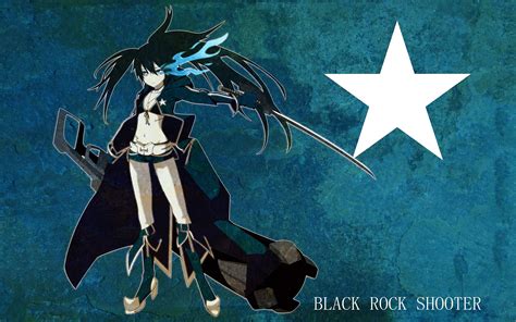 Wallpaper Anime Girls Black Rock Shooter Series Simple Background