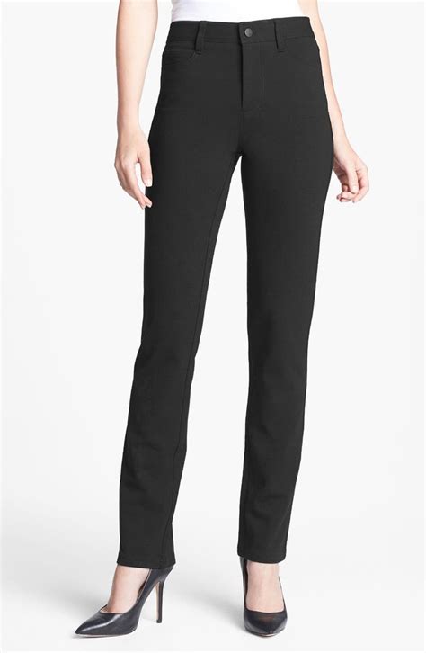 Nydj Samantha Colored Ponte Knit Slim Straight Leg Pants Nordstrom