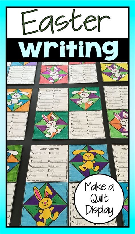 Includes religious messages, wishes for kids, and more. Easter Activity: Easter Writing Prompts Quilt | Writing ...