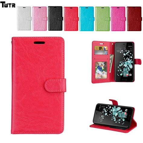 For Htc U Play Case U Play For Htc Uplay Cover Shell Case Intelligent Solid Color Leather Flip