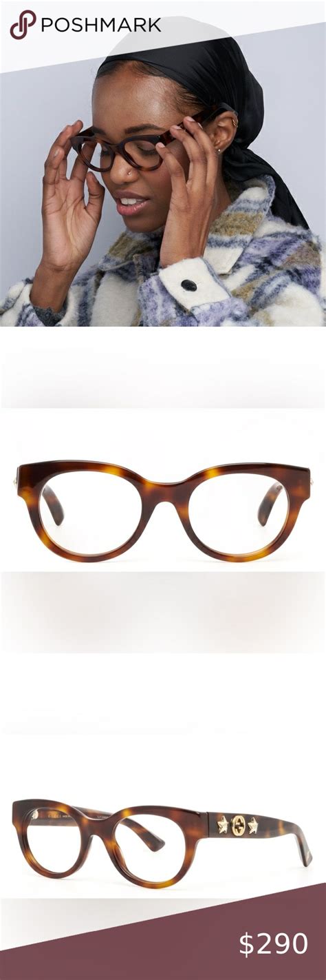 new gucci oval eyeglasses gg0209o 002 havana gold 48mm 209 in 2023 oval eyeglasses