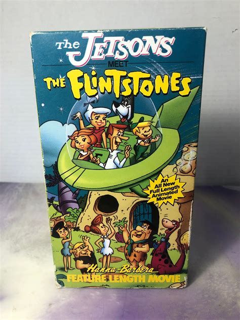 Vintage the Jetsons meet the Flintstones VHS Cassette Tape Etsy México