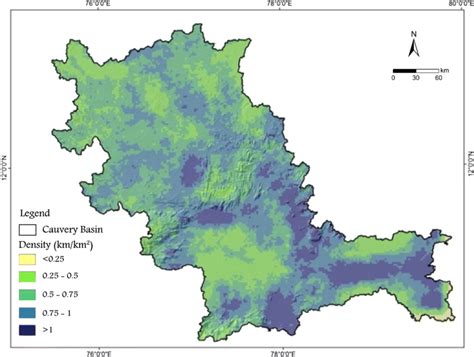 Lineament Density Of The Cauvery River Basin Download Scientific Diagram
