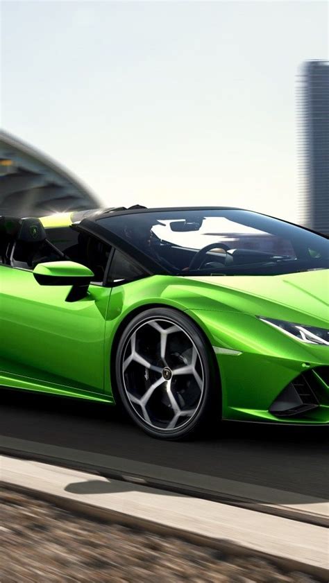 Green Lamborghini Huracán Evo Spyder Wallpaper Backiee