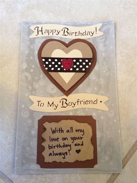 How To Make A Cute Birthday Card For Your Boyfriend Birthday Cards