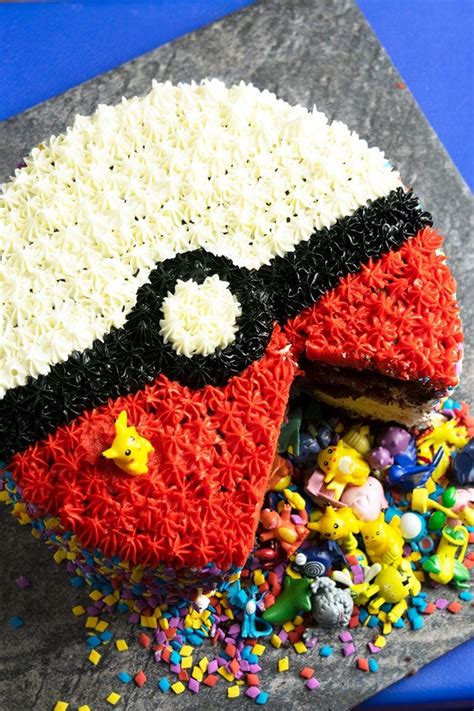 Easy Pokemon Cake Pokeball Cake Sugary Sin