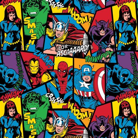 Marvel Comic Frame Cotton By Camelot Fabrics