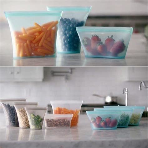 Silicone Storage Containers Dishes Cups Bags 8 Pack Siliconeuse