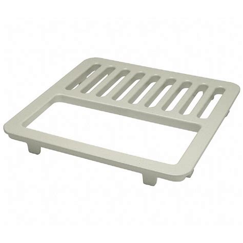 Floor sink hinged perforated grate with anchor tabs. Zurn 9.4 in. Half Floor Drain Grate for 8-7/8 in. Sinks ...