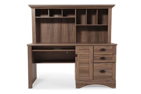 Sauder Harbor View Computer Desk With Hutch Mathis Brothers Furniture