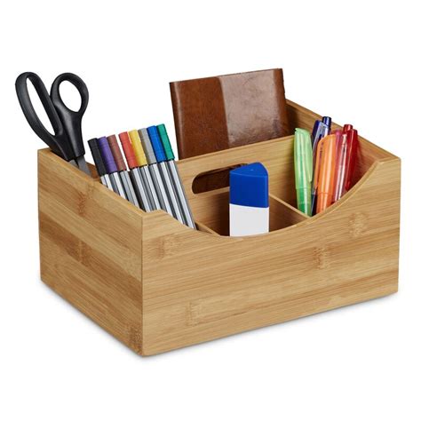 Relaxdays Bamboo Desk Organiser And Reviews Uk