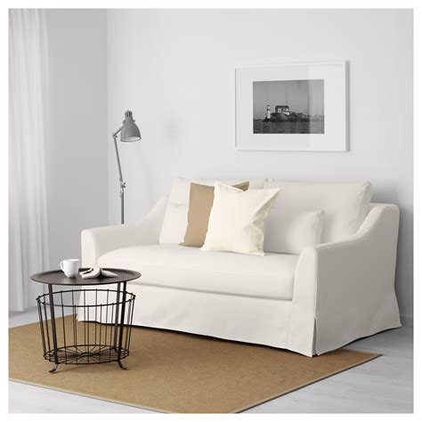 The loveseat brings stylish, comfortable seating to small space living. FÄRLÖV Loveseat - Flodafors white | Love seat, Sofa ...