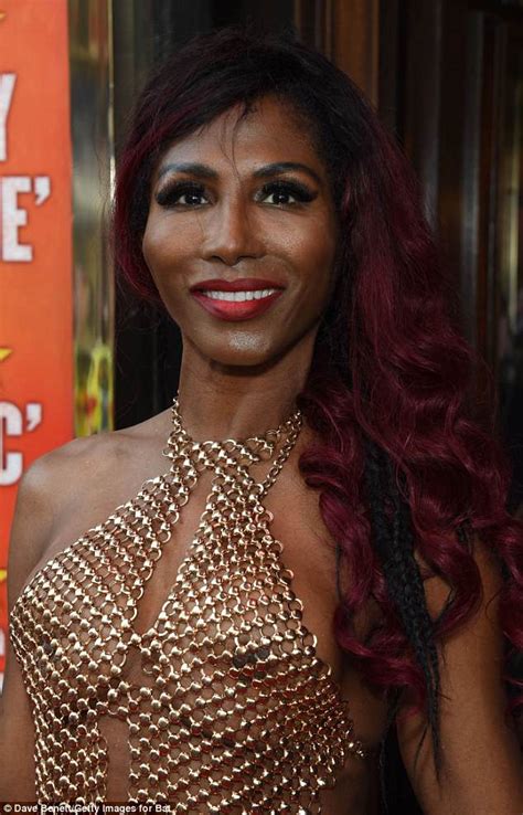 sinitta 54 and candice brown show off some skin at theatre night daily mail online