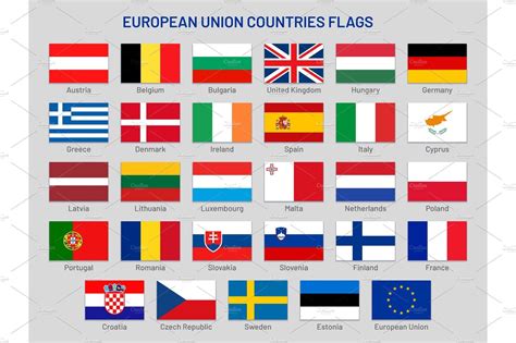 European Union countries flags | Countries and flags, European flags, Flags of european countries