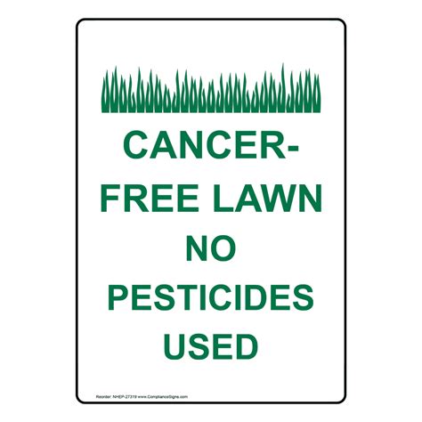 Whether for a small garden of flowers and plants, or a large farm with thousands of acres of crops, a wide range of fertilizers have been developed to help different crops grow in different soil and weather conditions. Cancer-Free Lawn No Pesticides Used Sign NHE-27319 Agricultural