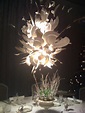 Chandelier made of broken white china, if you are clever enough. (With ...