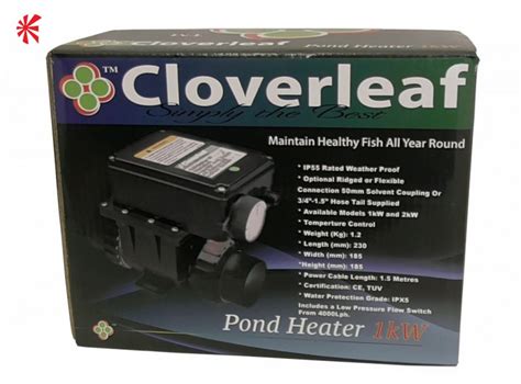 Cloverleaf Pond Heater 1kw Koi Logic