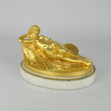 Sculpture Sleeping Naked Woman Bronze Gilt Marble Catawiki