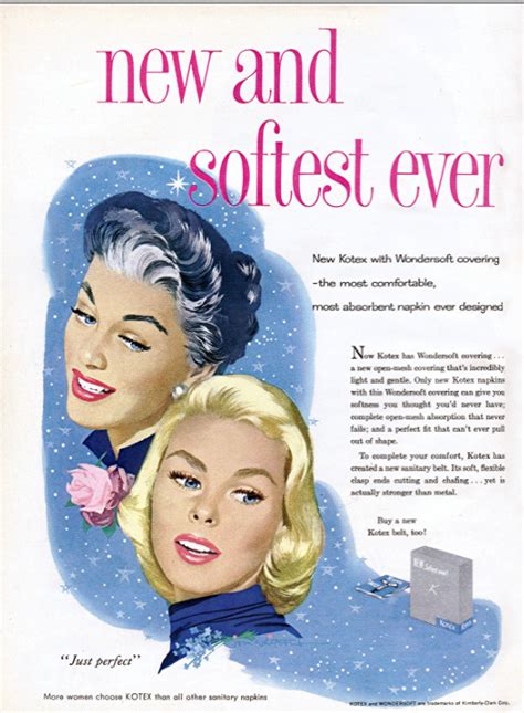 Glamorous Kotex Ads From The 1950s ~ Vintage Everyday