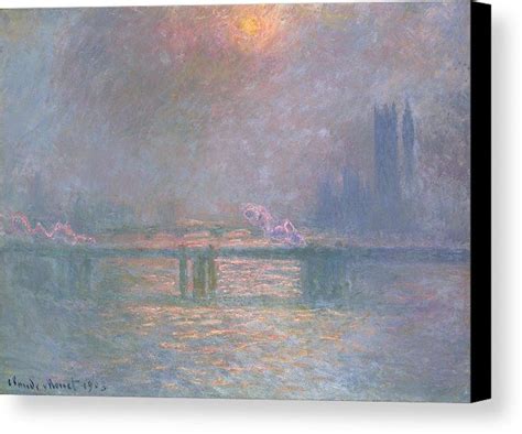 The Thames With Charing Cross Bridge Canvas Print Canvas Art By