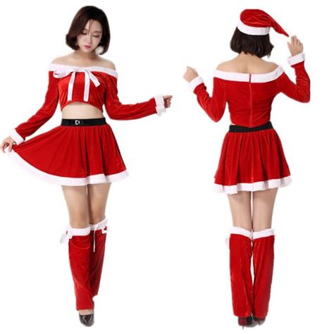 Sexy Christmas Costume Womens Santa Dress