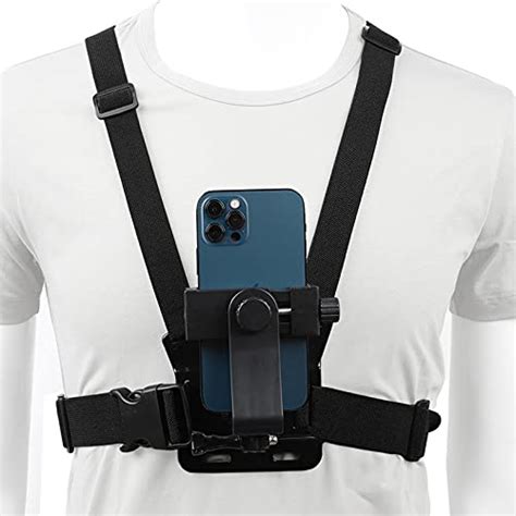 Mobile Phone Chest Strap Harness Mount Head Strap Holder Kit For Pov Vlog Cell Phone Clip
