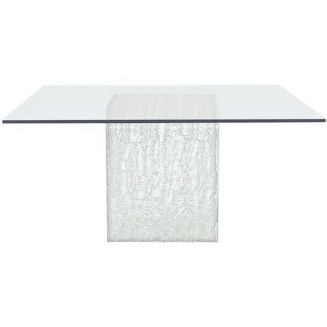 Arctic Contemporary Square Glass Dining Table Williams And Kay Table Dining Formal