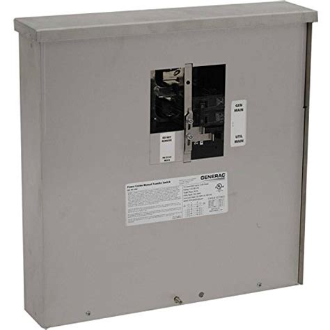 Generac 6382 30 Amp Manual Transfer Switch Outdoor Service Power Center