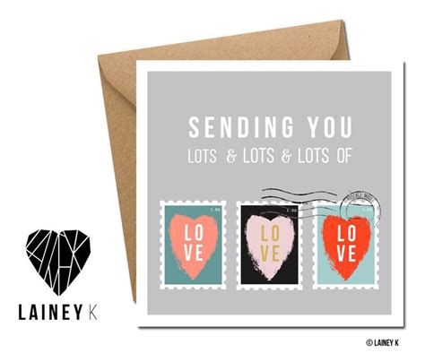 Personalised Card Sending Lots Of Love Your Way Soilse