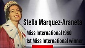 Stella Marquez-Araneta was a semifinalist in Miss Universe 1960 - YouTube