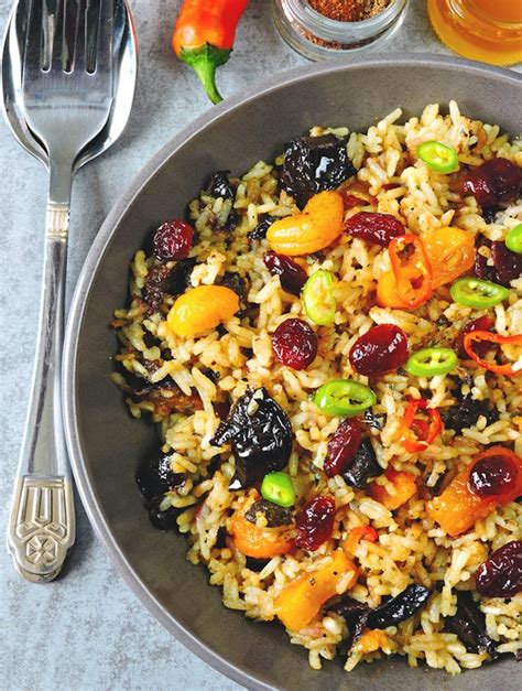 Basmati Rice Pilaf With Fruits And Nuts The Vegan Atlas