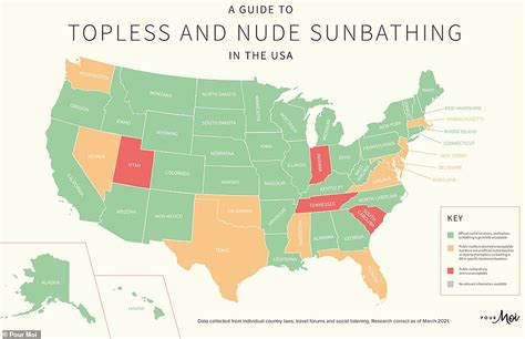 Map Reveals Which Countries Allow Topless And Nude Sunbathing And